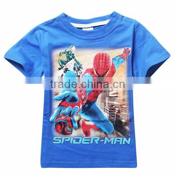 Super hero cartoon T-Shirt for kids, Spider man Design T-Shirt cheap price, Children's cotton T-Shirts