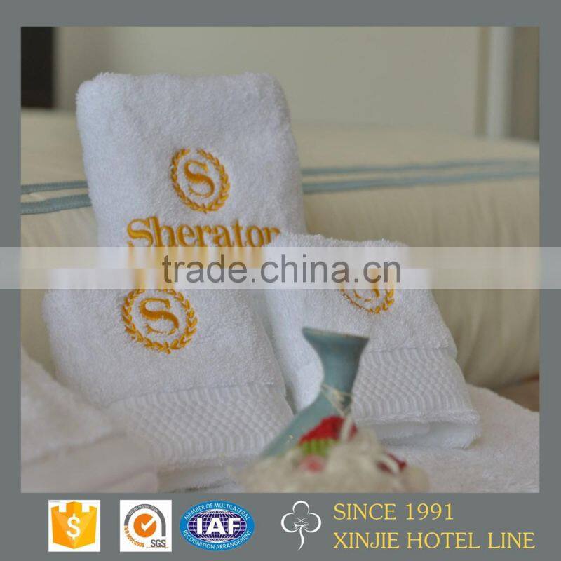 Turkish towel sets for hotel , spa & home with Embroidery hotel towel