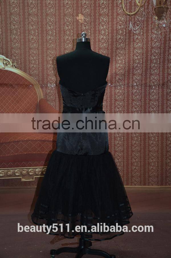 IN STOCK black Off-The-Shoulder sleeveless party dress short prom 16 dress evening dress SE03