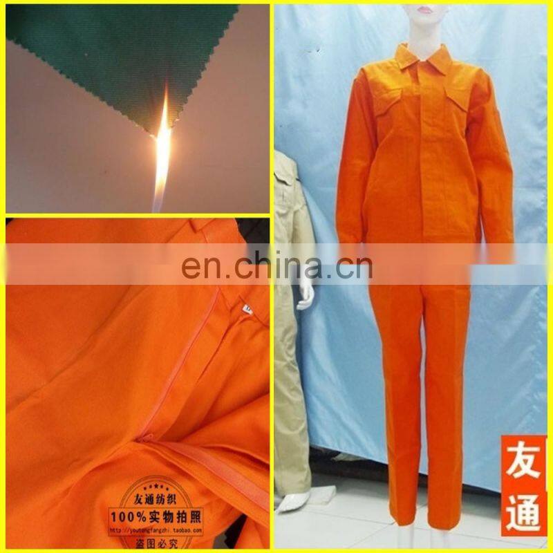fire retardant canvas workwear garment
