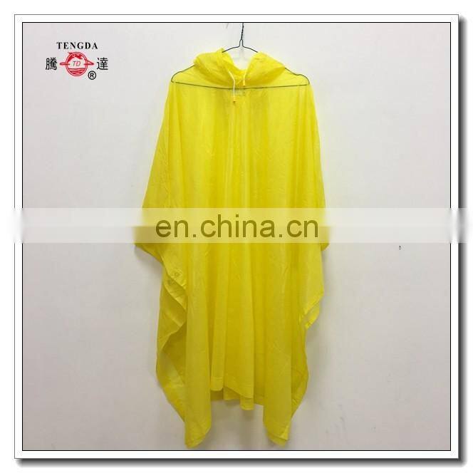 translucent PVC rain coat
