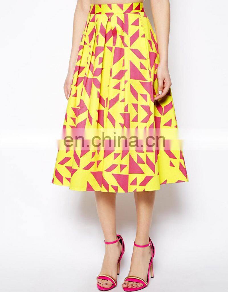 new fashion women's clothing garment apparel direct factory OEM/ODM manufacturing digital printed pictures fashionable skirts