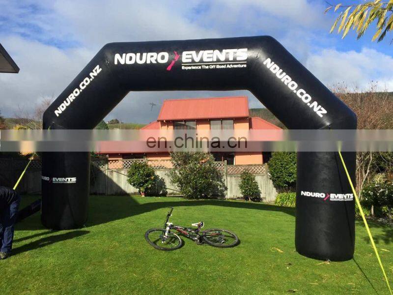 black square block inflatable arch for advertising