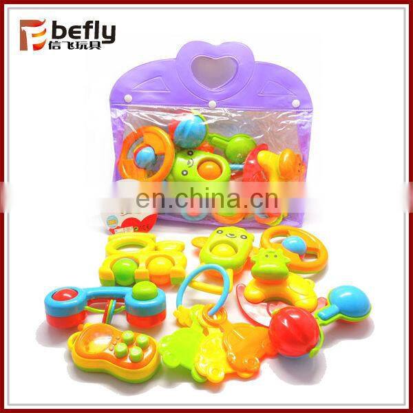 Cheap baby plastic ring rattle