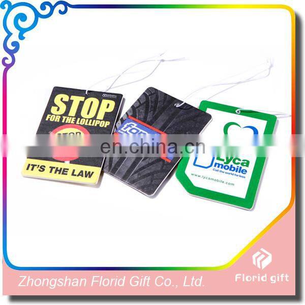 Advertising Promotional Logo Printed Paper Car Air Freshener