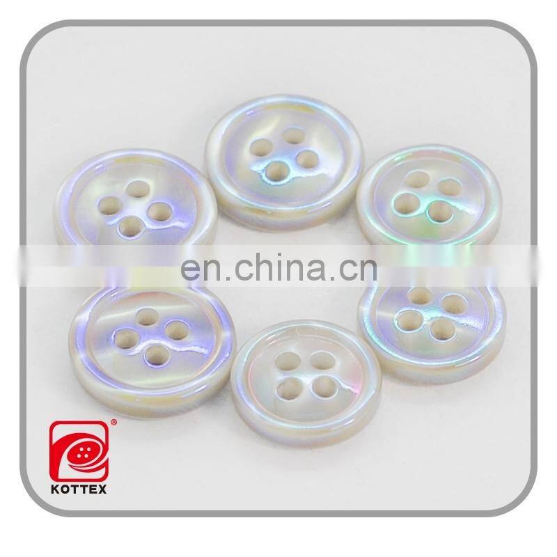 18L 20L Hot Sale Good Quatliy Imitation Shell Resin Pearl Button For Shirt Has Stocks