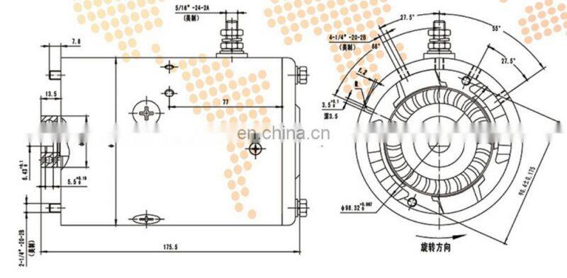 high rpm high power 12v dc motor with brush