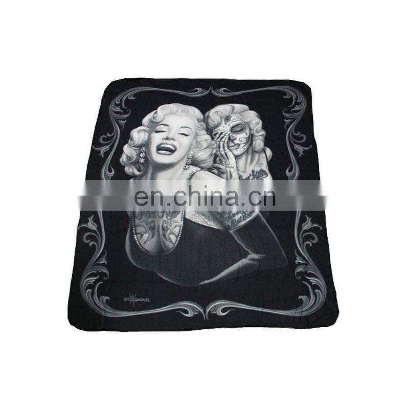 Factory Manufactured Polyester Wholesale Blanket Custom Print