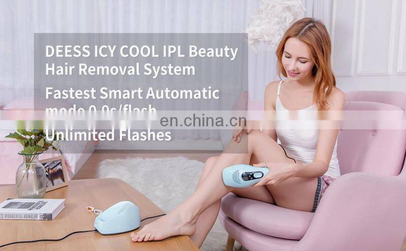 New product ideas 2019 DEESS skin care home use ipl machine hair removal for woman and men