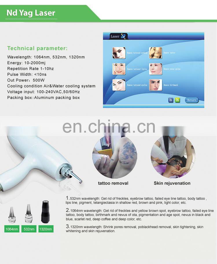 good quality q switch laser tattoo removal skin rejuvenation renlang