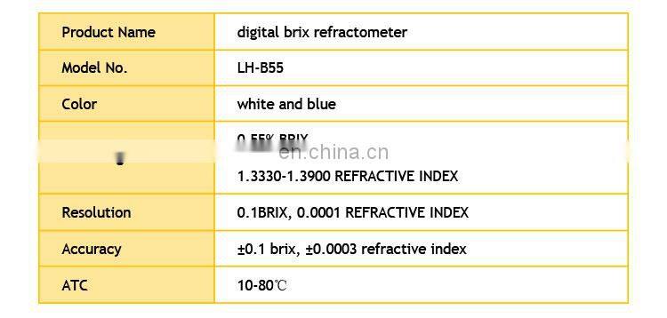 Portable type digital refractometer