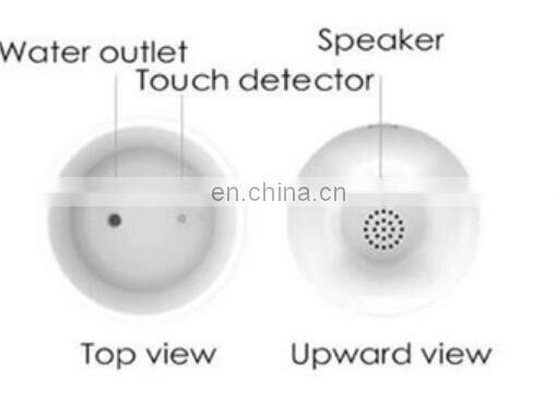 LED smart 7 colors changed night light musical blutooth plastic flower pot for home decoration or gifts