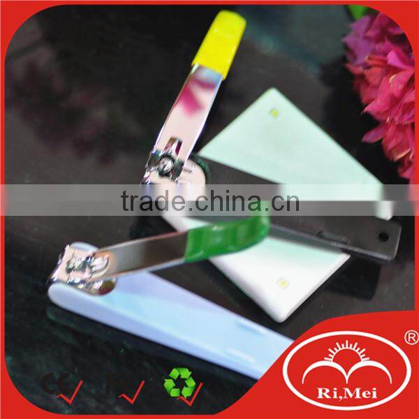 foot shape side nail clipper with chain