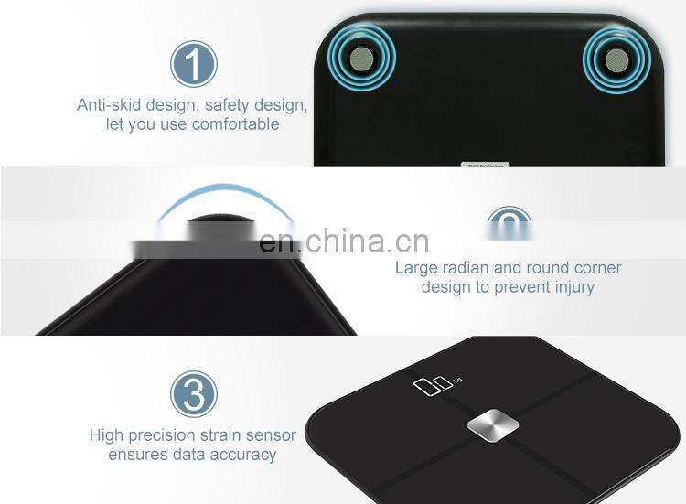 Multi Function Muscle Bone 180Kg Digital Body Weight Bathroom Analysis Body Fat Scale