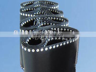 Jointless teflon coated fiberglass conveyor belt with strengthening edges and revert for hashima oshima