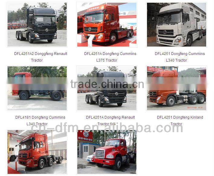 Dongfeng 4x2 LHD/RHD Tractor Head Truck, Tractors Prices DFL4181A5 with Cummins Engine