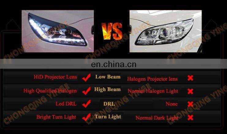 Wholesale Strip DRL Car Head light No angel Eyes for Chevrolet Malibu 2012-2014