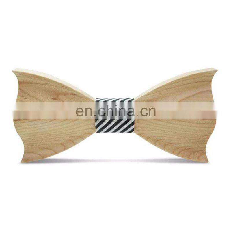3D Men Handmade Hardwood Wooden Bow Tie Marriage Wedding Bow Ties For Men Butterfly Cravat Wood Bow Tie