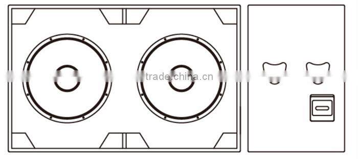 CH-2218SB, trade assurance, dual 18 inch subwoofer for cinema loudspeaker, speakers subwoofer