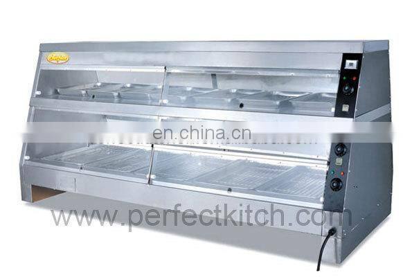 KFC Food display Showcase / Glass hot food display warmers