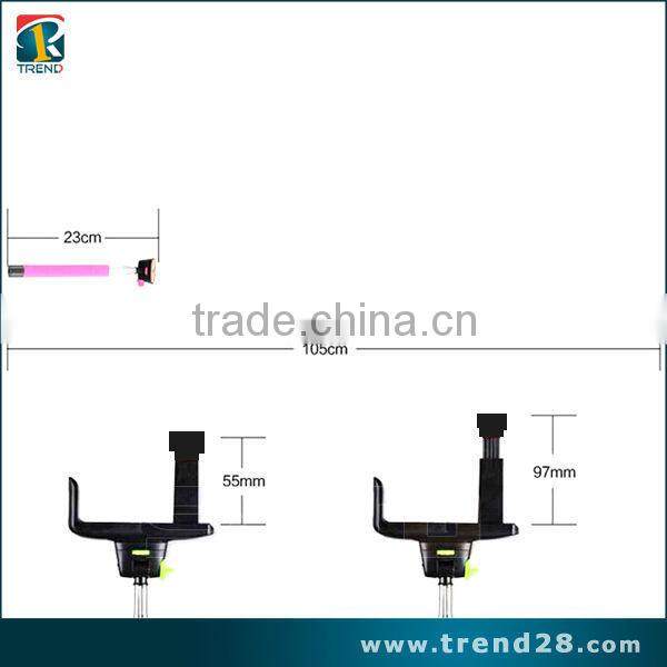 wholesale colorful wireless monopod bluetooth selfie stick