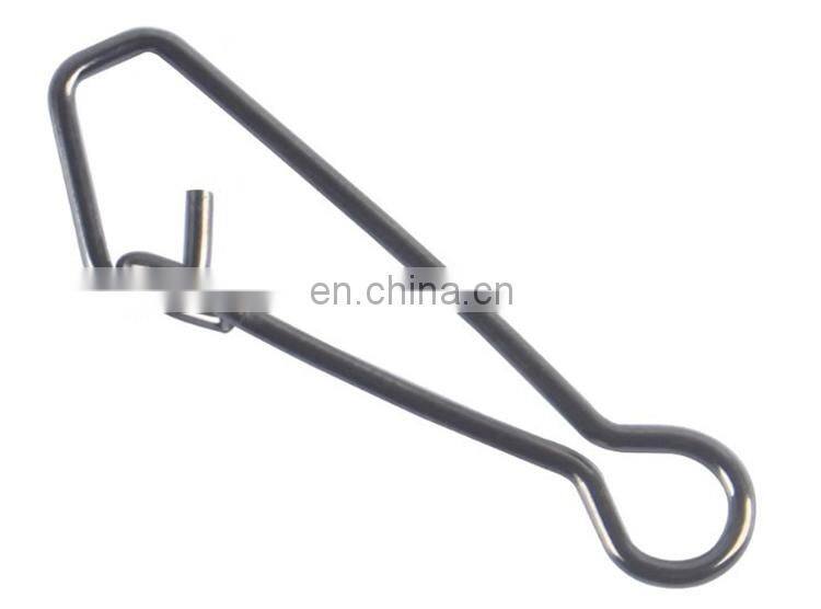 0-6# Stainless steel snap Fishing accessories swivel