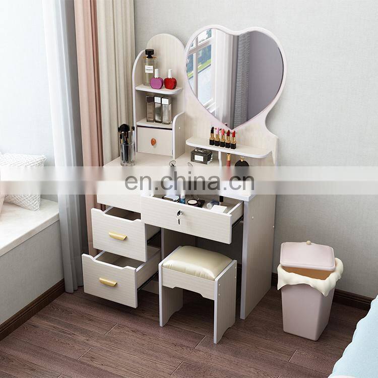 bedroom furniture hair dresser makeup dressing table with stool