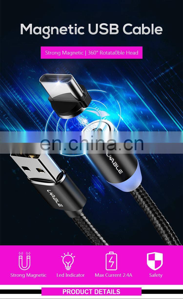 Nylon Woven Magnetic Charging USB Cable