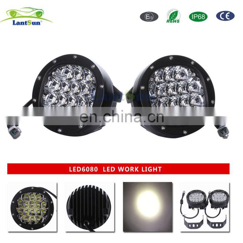 factory supplies Lantsun Led lighting 5.1 inch LED work light 10-30V 80W IP68 led lamp spot