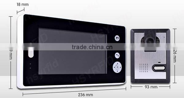 Motion Detection 2 Way Speaking Wireless Doorphone Camera Doorbell with Recorder