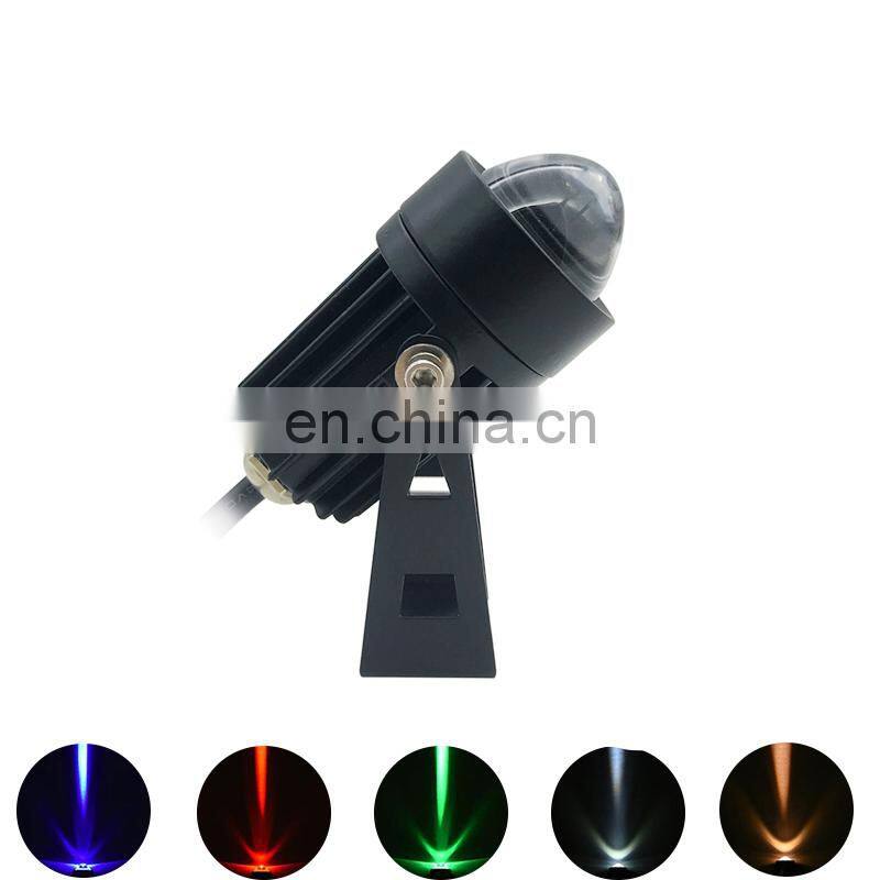 Outdoor ip66 Building Spotlight Long Range Small Angle Projection Lamp Dimmable RGB Flood Lights Narrow Beam