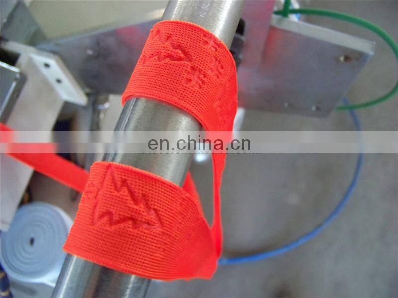 UT12 Fully Automatic Garment Elastic Ribbon Hot Foil Stamping Machine, Textile Fabric Satin Label Roll Heat Transfer Press