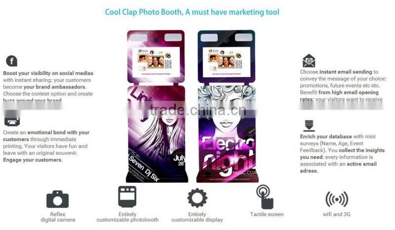 Newest Fashion Digital Advertising Photo Booth Machine