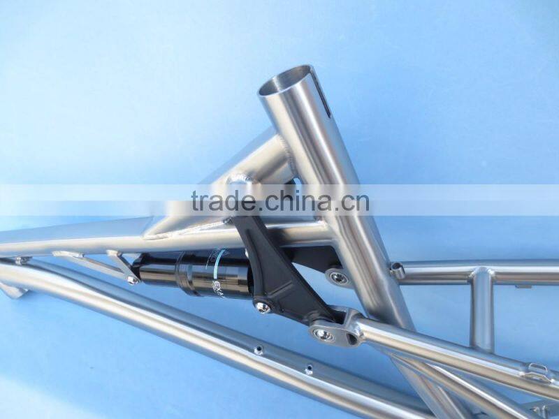 Gr9 titanium 650B/26er/29er full suspension mountain bike frame