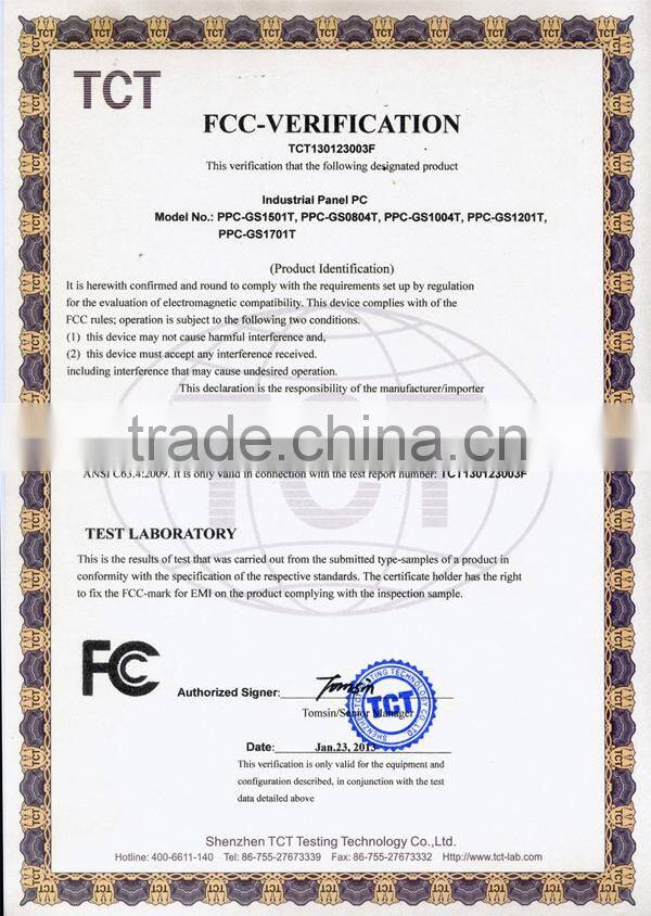 GS1504TI 15'' TFT LED industrial fully rugged tablet pc