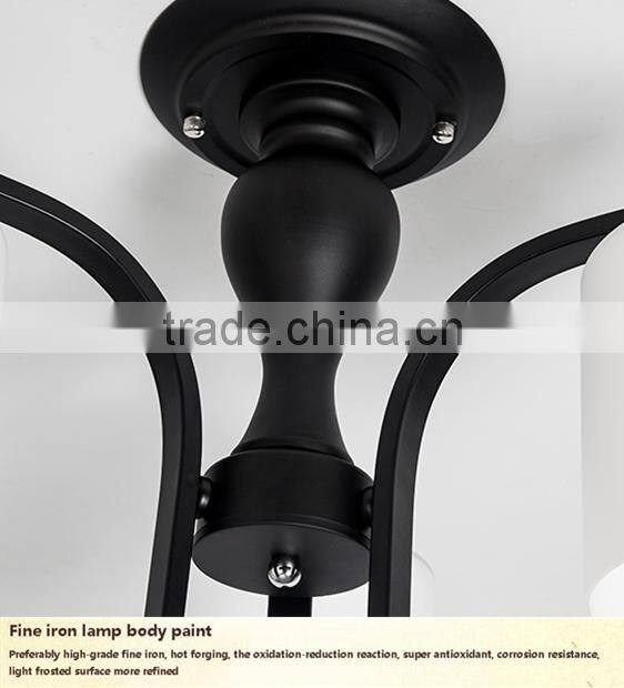 2016 new wrought iron candle chandelier lightingZH-6049