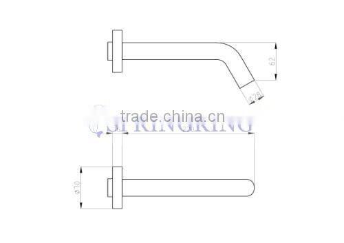 Wall Mounted Electronic Hands Free Sensor Faucet Mixer Tap