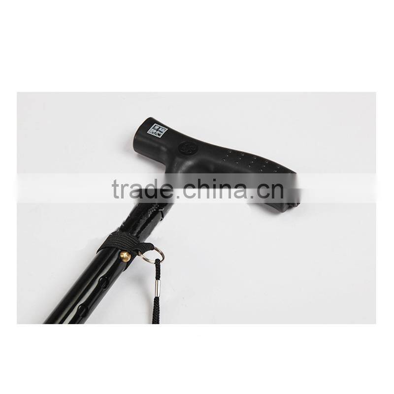 with LED new brand T grip aluminum alloy anti shock elderly walking stick