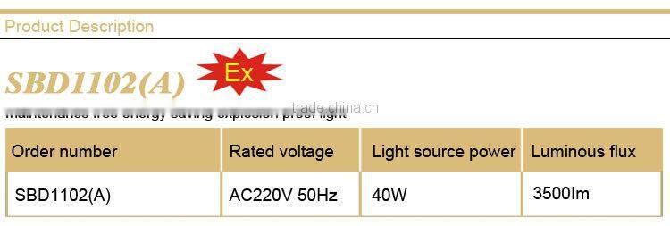 Maintence free energy saving explosion proof light