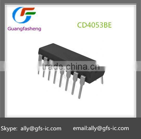 CD4053BE Three groups of 2 analog switch DIP-16
