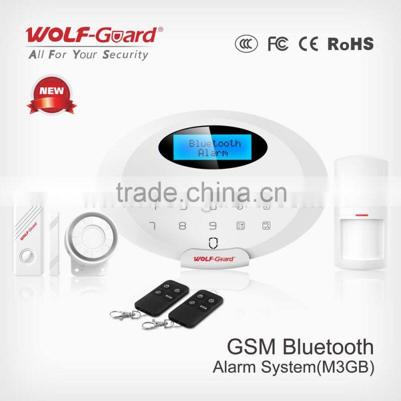 Ultra-Thin(15mm) Hot China Product! GSM Alarm+Bluetooth App GSM Alarm System YL-007M3GB