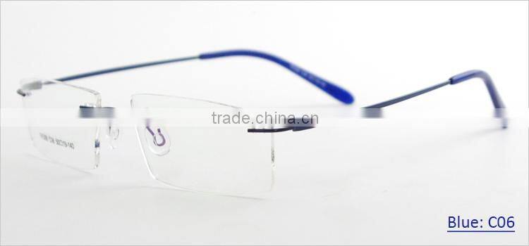 New Designer Rimless Metal Most Popular Eyeglasses Frame