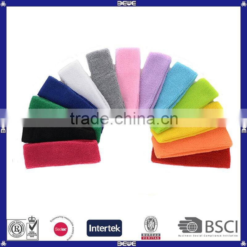 Bulk elastic cotton sport headband