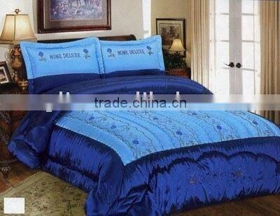 3Pcs Taffeta Embroidery Comforter Set