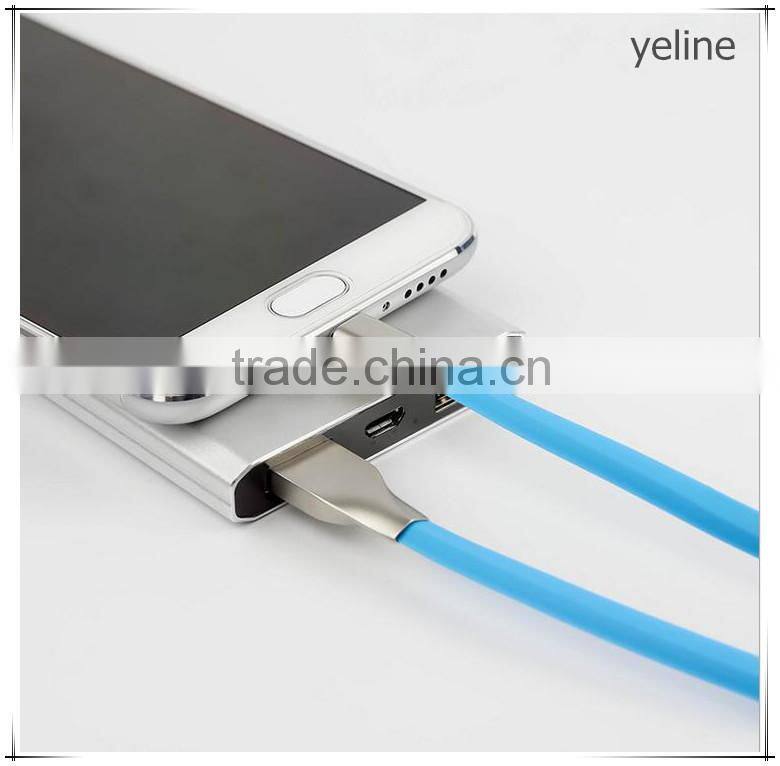 TOP good ABS + metal data cable for Lenovo K3/VIBE K5/P1