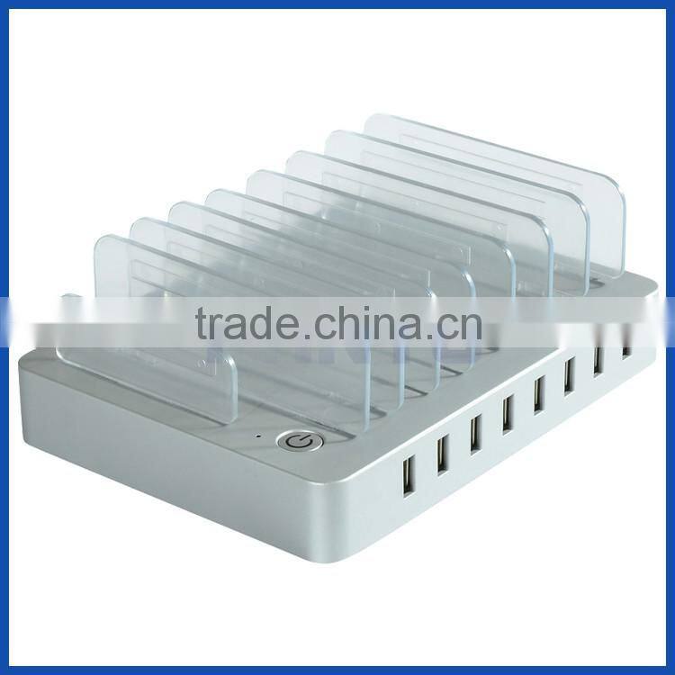 8 USB multi Desktop Charging Dock Stand Station Charger For iPhone Samsung Smartphone