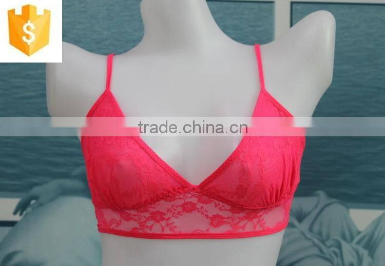 Top quality sale transparency teen bra top