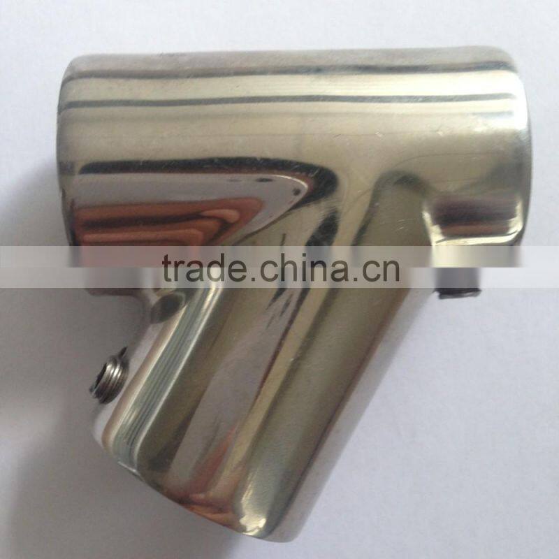 Boat rail fitting stainless steel y tee ss304