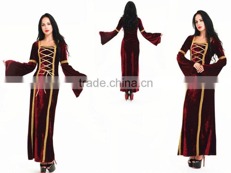wholesale walson halloween Ladies Costume Fancy Dress Up Medival Vintage Renaissance
