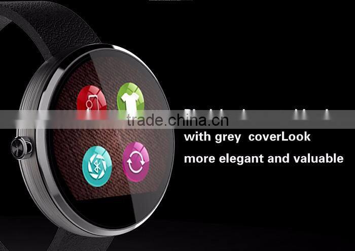 D360 round watch with touch display and heart rate men watch